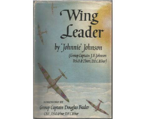 Group Captain Douglas Bader signed hardback book by Grp Capt Johnnie Johnson first edition signature on the inside title page