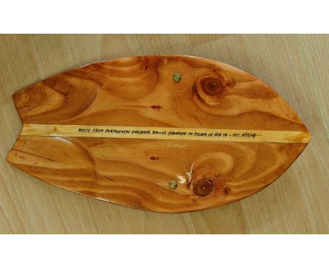 Artist: Alec ShortTitle: The Hercules Hand PlaneSize: 37 x 29 x 1cmMedium: BaulkAlec ShortBefore running local events, The Ma