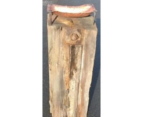 Artist: Michael Johnson (Newlyn Copper Works) Title: Copper Bowl 1Size: 100 x 35 x 29.5cmMedium: Baulk & Newlyn CopperBorn in