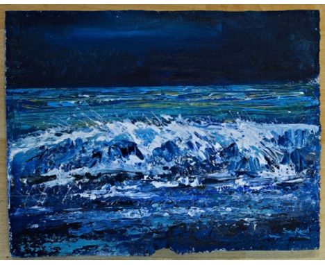 Artist: Sue ReadTitle: The Night SeaSize: 29 x 37 x 2cmMedium: OilSue ReadSue is a Cornish artist who is totally at home pain