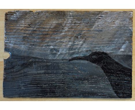 Artist: Caroline QuentinTitle: Cornish Rain and ChoughSize: 29 x 42 x 1cmMedium: Acrylic & VarnishCaroline QuentinCaroline is
