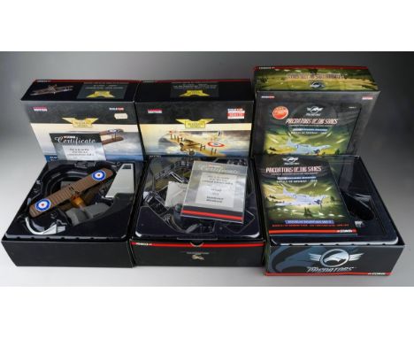 A boxed Corgi aircraft 1:48 scale model AA38101 Sopwith Camel - Henry Botterell, together with two empty Corgi aircraft boxes