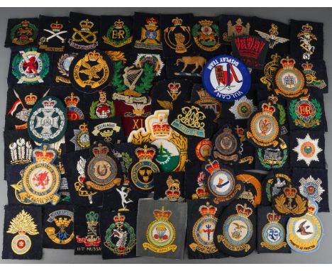 A collection of Cloth Embroidered Veterans Blazer Badges, Army, RAF, Royal Navy to include Parachute Regt, Glider Pilot Regt,