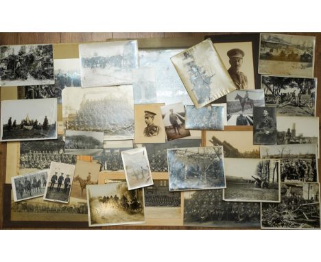 WW1 British Royal Artillery Photographs to include press release photos, portrait photos, group unit photos etc.