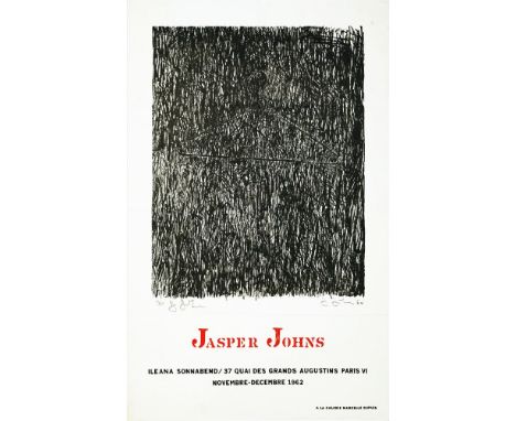 Jasper Johns (American, b.1930). "Coathanger". Color offset lithograph. 1962. Signed in pencil, lower left; signed and number