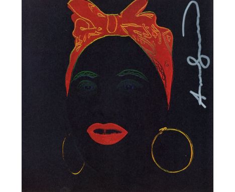 Andy Warhol (American, 1928 - 1987). "Mammy [announcement]". Color offset lithograph. 1981. Signed in white marker, upper rig