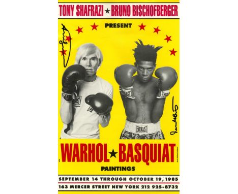 Jean-Michel Basquiat &amp; Andy Warhol (Americans, 20th Century). "Warhol * Basquiat Paintings [original first printing]". Or