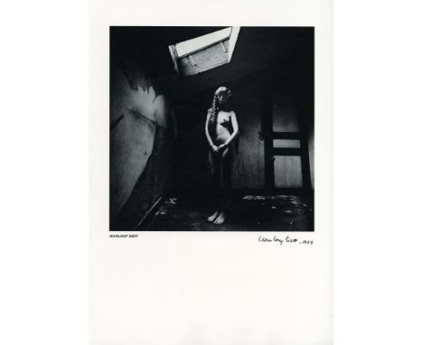 Jeanloup Sieff (French, 1933-2000). "Femme nue dans un endroit sombre". Vintage photogravure. 1974. Printed 1974. Signed in t