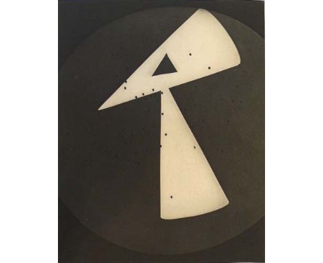 Man Ray (American, 1890 - 1976). "Rayograph - 099". Original vintage photogravure. 1927. Printed 1934. Stamped with the photo