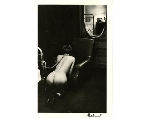 Helmut Newton (German/Australian, 1920-2004). "Hotel Room, Place de la Republique, Paris". Original vintage photolithograph. 