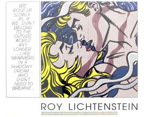 Roy Lichtenstein (American, 1923-1997). "We Rose Up Slowly…". Original color silkscreen. 1992. Signed in pencil, lower right.