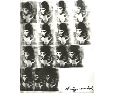 Andy Warhol (American, 1928 - 1987). "Liz As Cleopatra". Original letterpress print. Printed 1970. Signed in black marker, lo