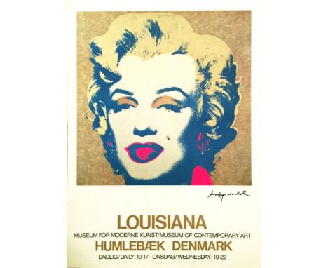 Andy Warhol (American, 1928 - 1987). "Marilyn [Louisiana]". Color offset lithograph. 1986. Signed in black marker, lower righ