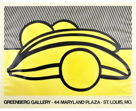 Roy Lichtenstein (American, 1923-1997). "Bananas and Grapefruit". Color offset lithograph. 1973. Signed in pencil, lower righ