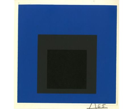 Josef Albers (German/American, 1888 - 1976). "Lone Stele: Homage to the Square [miniature edition]". Original color silkscree