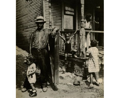 Marion Post Wolcott (American, 1910 - 1990). "Steelworker Family, Pittsburgh, Pa". Original vintage photoengraving. 1935. Pri