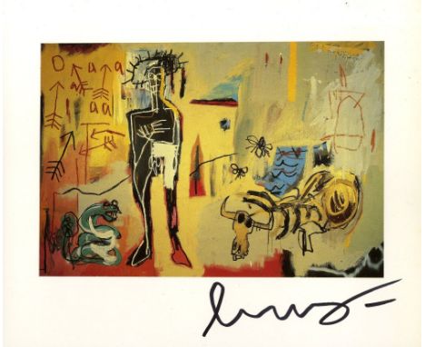 Jean-Michel Basquiat (American, 1960-1988). "Acque Pericolose - Poison Oasis". Color offset lithograph. 1981. Printed 1984. S