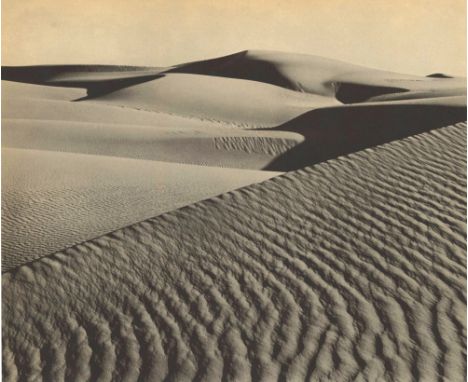 Brett Weston (American, 1911-1993). "Texture and Line, Dunes, Oceano [1936]". Original vintage photoengraving. 1936. Printed 