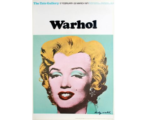 Andy Warhol (American, 1928 - 1987). "Marilyn [Tate Gallery]". Color offset lithograph. 1971. Signed in black marker, lower r