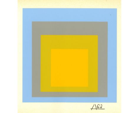 Josef Albers (German/American, 1888 - 1976). "Wide Light: Homage to the Square [miniature edition - from: Homage to the Squar