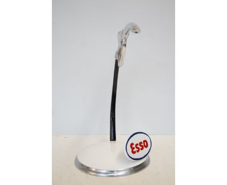 Chrome & white Esso petrol pump handle