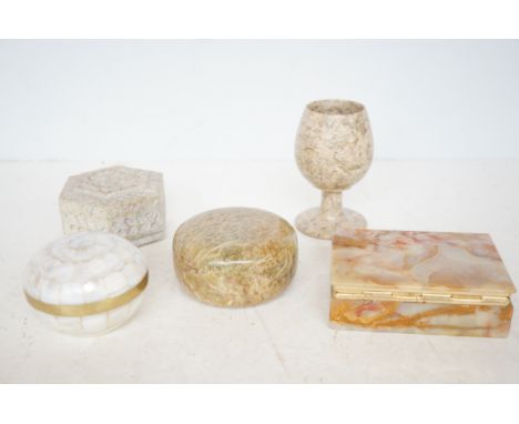 Collection of trinket boxes & others 