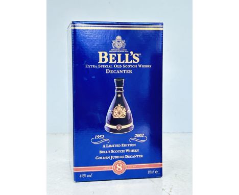 Bells extra special old scotch whisky HM Queen Elizabeth II 50 years reign 70cl boxed & unopened 