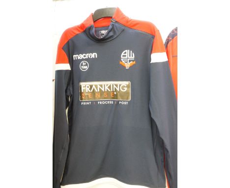 Bolton Wanderers football club first team issued training shirt (no other information) size medium