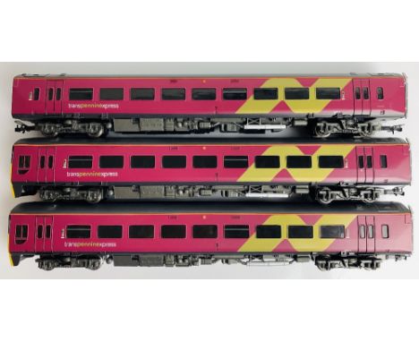 Bachmann OO Gauge 3x Car Class 158 DMU Transpenninexpress Livery - UnboxedP&P group 2 (£20 for the first item and £2.50 for s