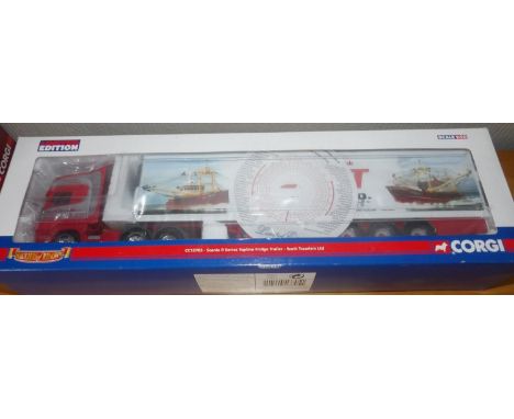 Corgi 1.50 scale Scott Trawlers Scania R Topline Fridge TrailerP&P group 2 (£20 for the first item and £2.50 for subsequent i