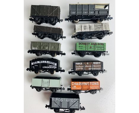11x N Gauge Assorted Freight Wagons - All UnboxedP&P group 2 (£20 for the first item and £2.50 for subsequent items) 