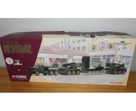 Corgi 1.50 scale set Bourgey Montreuli Diamond T980 Transport ExceptionnelP&P group 2 (£20 for the first item and £2.50 for s