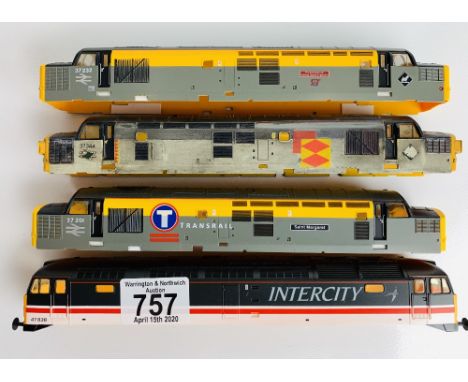 4x Lima OO Gauge Loco Bodies - Including 3x Class 37 & 1x Class 47 - Ideal For Repaints or ProjectsP&P group 2 (£20 for the f