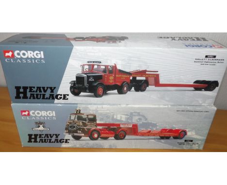 Corgi 1.50 scale 2 Hallett Silbermann and Robert Walker both Low LoadersP&P group 2 (£20 for the first item and £2.50 for sub