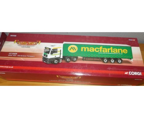 Corgi 1.50 scale MacFarlane Transport MAN TGA Curtainside trailerP&P group 2 (£20 for the first item and £2.50 for subsequent