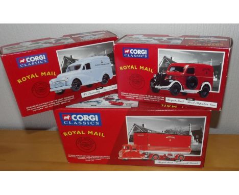 Corgi 3 x Royal Mail, two post vans and one Scammell ScarabP&P group 2 (£20 for the first item and £2.50 for subsequent items