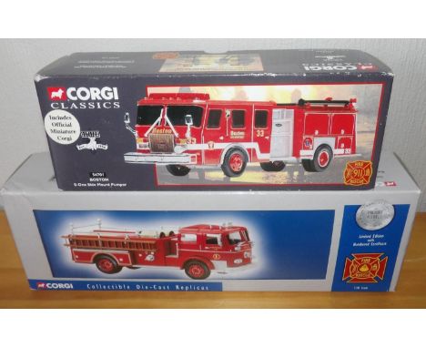 Corgi 2 x 1.50 scale USA Fire Engines Boston and JacksonP&P group 2 (£20 for the first item and £2.50 for subsequent items) 