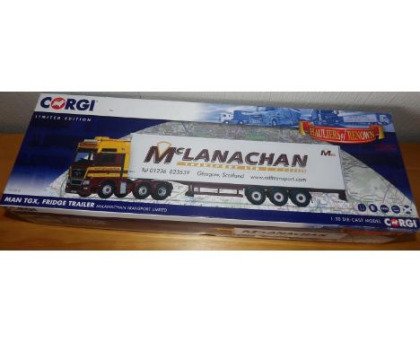 Corgi 1.50 scale McLanachan Transport MAN TGX Fridge trailerP&P group 2 (£20 for the first item and £2.50 for subsequent item