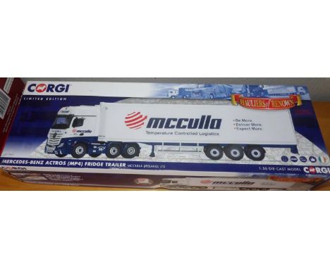 Corgi 1.50 scale Mcculla (Ireland) Ltd Mercedes Actros Fridge TrailerP&P group 2 (£20 for the first item and £2.50 for subseq