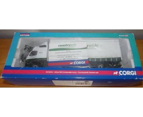 Corgi 1.50 scale Contrywide Farmers Volvo FM Curtainside LorryP&P group 2 (£20 for the first item and £2.50 for subsequent it