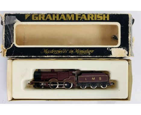 Graham Farish N Gauge 4P 4-4-0 LMS Crimson Steam Loco BoxedP&P group 1 (£16 for the first item and £1.50 for subsequent items