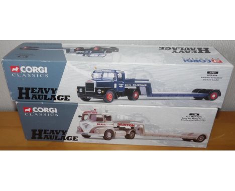 Corgi 2 x 1.50 scale Pickford Scammell and Lowloader and G C Munton Foden LowloaderP&P group 2 (£20 for the first item and £2