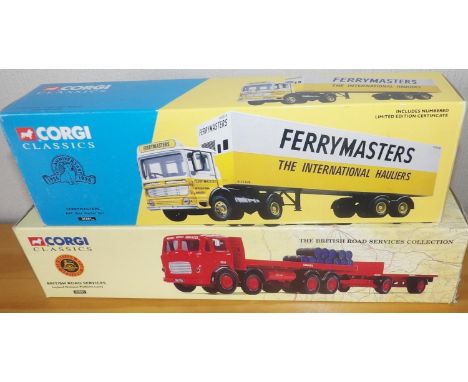 Corgi x 2 Scale BRS Leyland and Trailer AEC Ferrymasters box setP&P group 2 (£20 for the first item and £2.50 for subsequent 