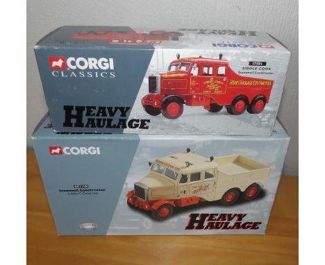 Corgi 2 x 1.50 scale Scammell 6 Wheel Constructors Siddle CookP&P group 2 (£20 for the first item and £2.50 for subsequent it