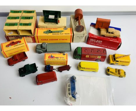 6x Hornby Dublo Plate Layers Huts Boxed, 11x Dinky Dublo/Lesney Vehicles - 3x In Repro Boxes, Master Models London Transport 