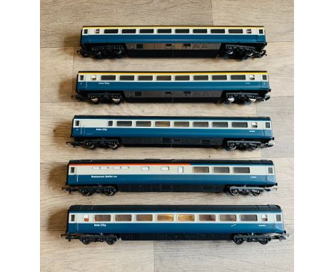 5x Lima OO Gauge Intercity Blue/Grey Mk3 Passenger Coaches - All UnboxedP&P group 2 (£20 for the first item and £2.50 for sub
