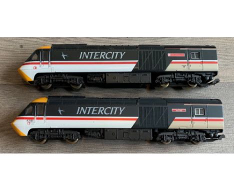 Lima OO Gauge Pair of Class 43 HST Intercity Swallow Livery Car Locos Power / Dummy Cars - UnboxedP&P group 2 (£20 for the fi