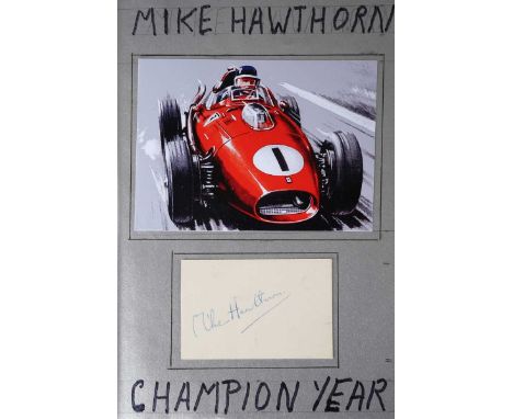 MOTOR-RACING. – Mike HAWTHORN. Champion Year, My Battle for the Drivers’ World Title. London: William Kimber, 1959. First edi