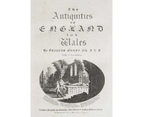 BRITAIN. – Francis GROSE. The Antiquities of England and Wales. London: Hooper &amp; Wigstead, [1783]-1797. 8 vols., large pa