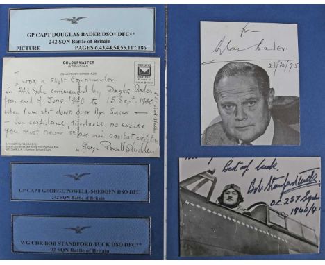 SIGNED BOOKS. – Adrian STEWART. They Flew Hurricanes. Barnsley: Pen &amp; Sword Books, 2005. First edition, signed by 10 Batt